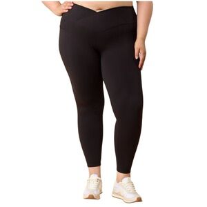 Blogilates Criss Cross High-Rise Leggings Black Size 1X (Fits 14–16) NWOT